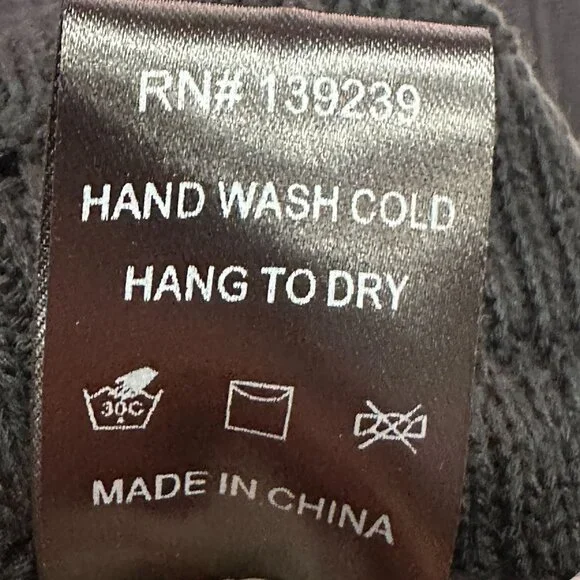 Pomander Place Womens Size S Black Ribbed Knit Sweater Adi Dress Long Sleeve - Picture 12 of 12